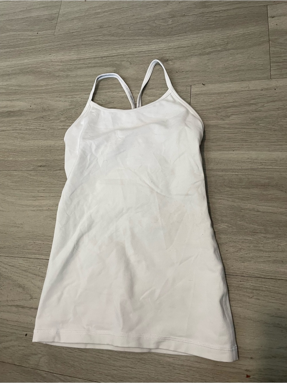 Ivivva Girls' White Tank Top with Thin Straps
